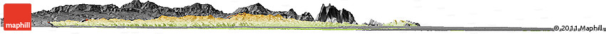 Physical Horizon Map of Mossurize, darken, desaturated