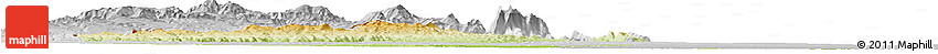 Physical Horizon Map of Mossurize, lighten, desaturated