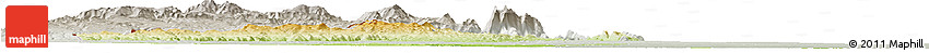 Physical Horizon Map of Mossurize, lighten, semi-desaturated