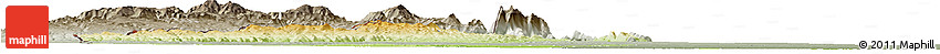 Physical Horizon Map of Mossurize, semi-desaturated
