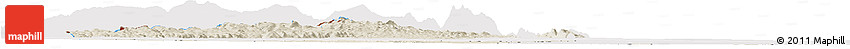 Shaded Relief Horizon Map of Mossurize, cropped outside