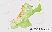 Physical Map of Mossurize, cropped outside