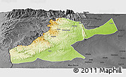 Physical Panoramic Map of Mossurize, darken, desaturated