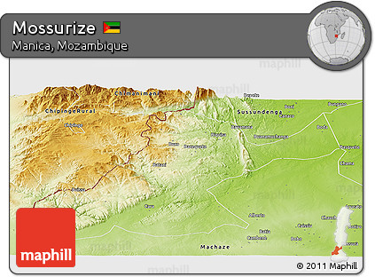 Physical Panoramic Map of Mossurize