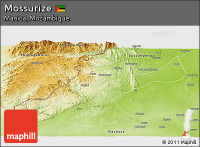 Physical Panoramic Map of Mossurize