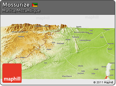 Physical Panoramic Map of Mossurize