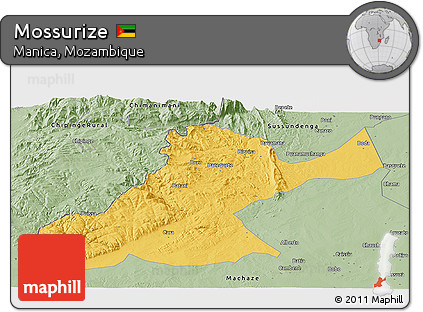 Savanna Style Panoramic Map of Mossurize