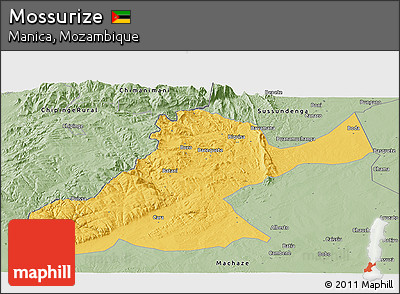 Savanna Style Panoramic Map of Mossurize