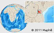 Shaded Relief Location Map of Sussundenga