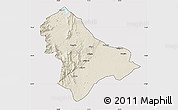 Shaded Relief Map of Sussundenga, cropped outside