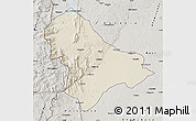 Shaded Relief Map of Sussundenga, semi-desaturated