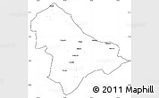 Blank Simple Map of Sussundenga, cropped outside