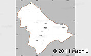 Gray Simple Map of Sussundenga, cropped outside
