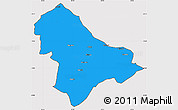 Political Simple Map of Sussundenga, cropped outside