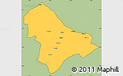 Savanna Style Simple Map of Sussundenga, cropped outside
