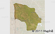 Satellite 3D Map of Magude, lighten