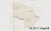 Shaded Relief 3D Map of Magude, lighten