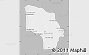 Gray Map of Magude, single color outside
