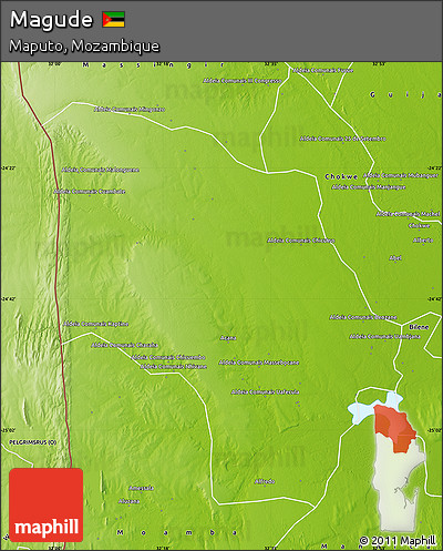 Physical Map of Magude