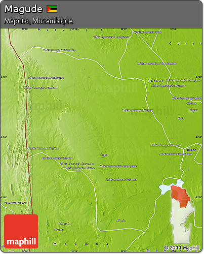 Physical Map of Magude