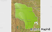 Physical Map of Magude, satellite outside