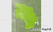 Physical Map of Magude, semi-desaturated