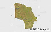 Satellite Map of Magude, single color outside