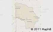 Shaded Relief Map of Magude, lighten