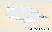 Classic Style Panoramic Map of Magude, single color outside