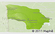 Physical Panoramic Map of Magude, lighten