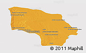 Political Panoramic Map of Magude, cropped outside