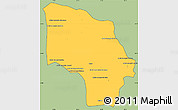 Savanna Style Simple Map of Magude, cropped outside