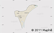 Shaded Relief Map of Marracuene, cropped outside
