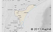Shaded Relief Map of Marracuene, desaturated
