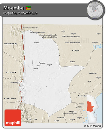Classic Style 3D Map of Moamba