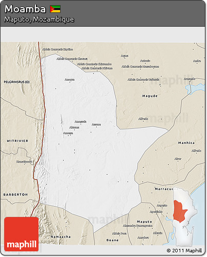 Classic Style 3D Map of Moamba