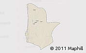 Shaded Relief 3D Map of Moamba, cropped outside