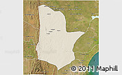 Shaded Relief 3D Map of Moamba, satellite outside