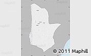 Gray Map of Moamba, single color outside