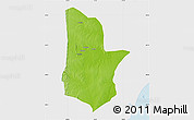 Physical Map of Moamba, single color outside