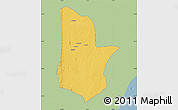 Savanna Style Map of Moamba, single color outside