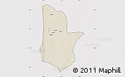 Shaded Relief Map of Moamba, cropped outside