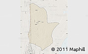 Shaded Relief Map of Moamba, lighten