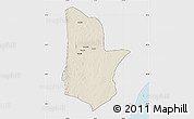 Shaded Relief Map of Moamba, single color outside