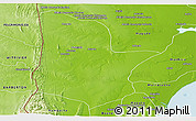 Physical Panoramic Map of Moamba