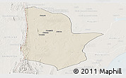 Shaded Relief Panoramic Map of Moamba, lighten