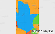 Political Simple Map of Moamba