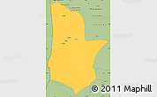 Savanna Style Simple Map of Moamba