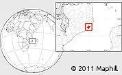 Blank Location Map of Angoche