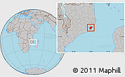 Gray Location Map of Angoche